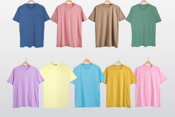 Kaos Polos Warna Warni Menarik dengan Warna yang Soft