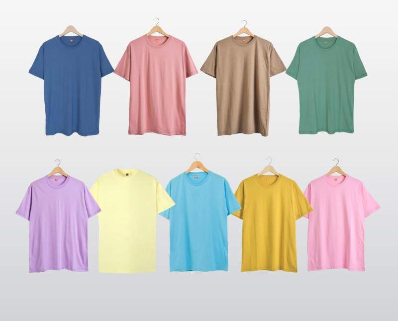 Kaos Polos Warna Warni Menarik dengan Warna yang Soft