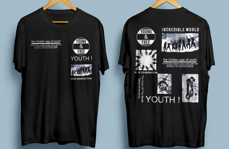 desain sablon kaos aesthetic